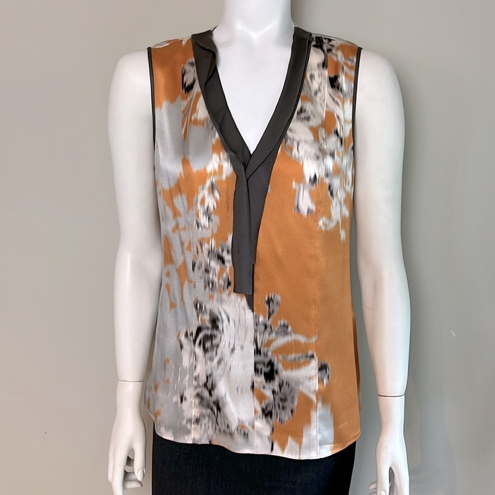 Elie Tahari Silk Dressy Blouse Tank Top